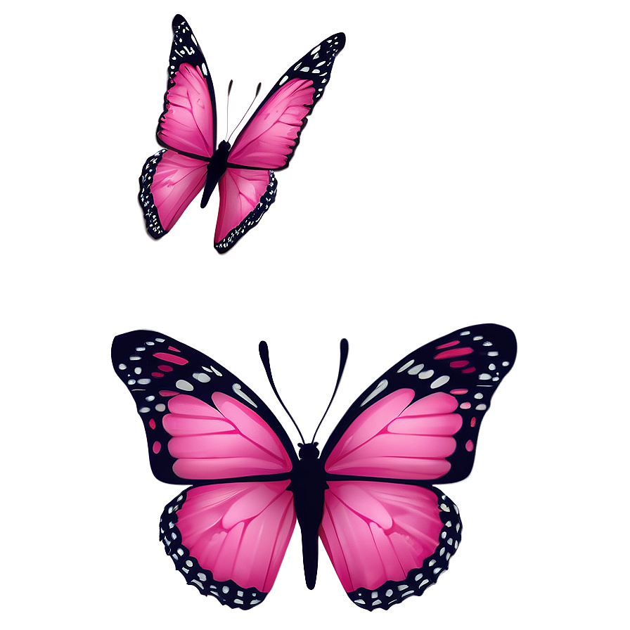 Minimalist Pink Butterfly Png Ykh11 PNG image