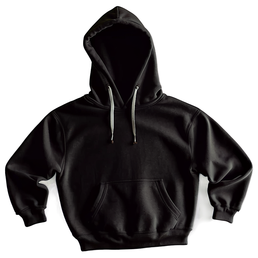 Minimalist Plain Black Sweatshirt Png 06272024 PNG image