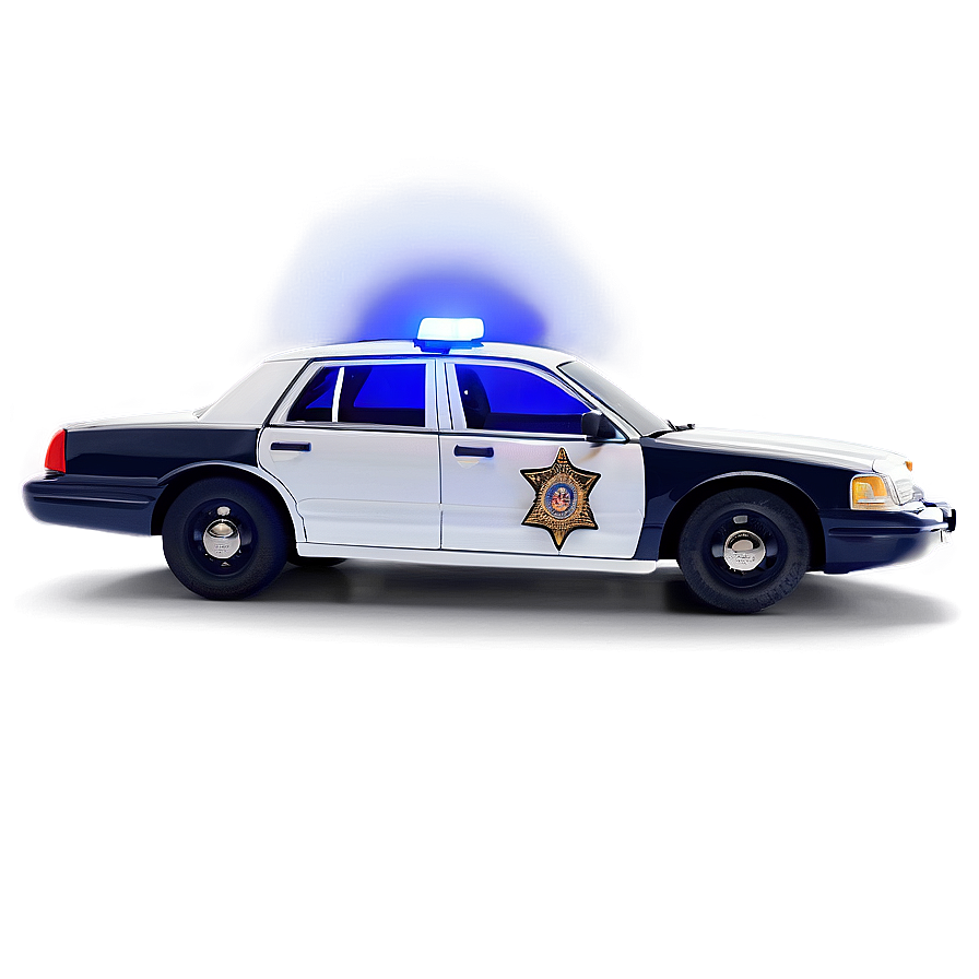 Minimalist Police Car Png 05252024 PNG image