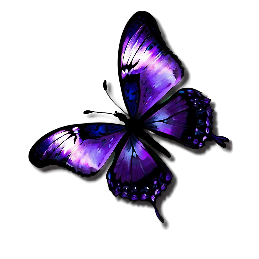 Minimalist Purple Butterfly Png 66 PNG image