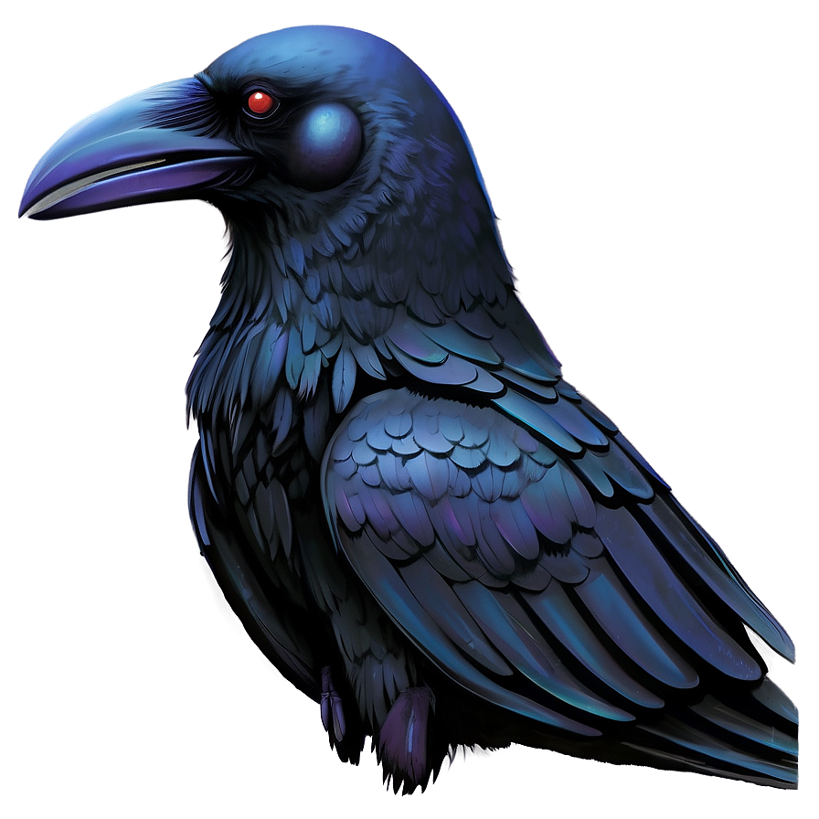 Minimalist Raven Png 05062024 PNG image