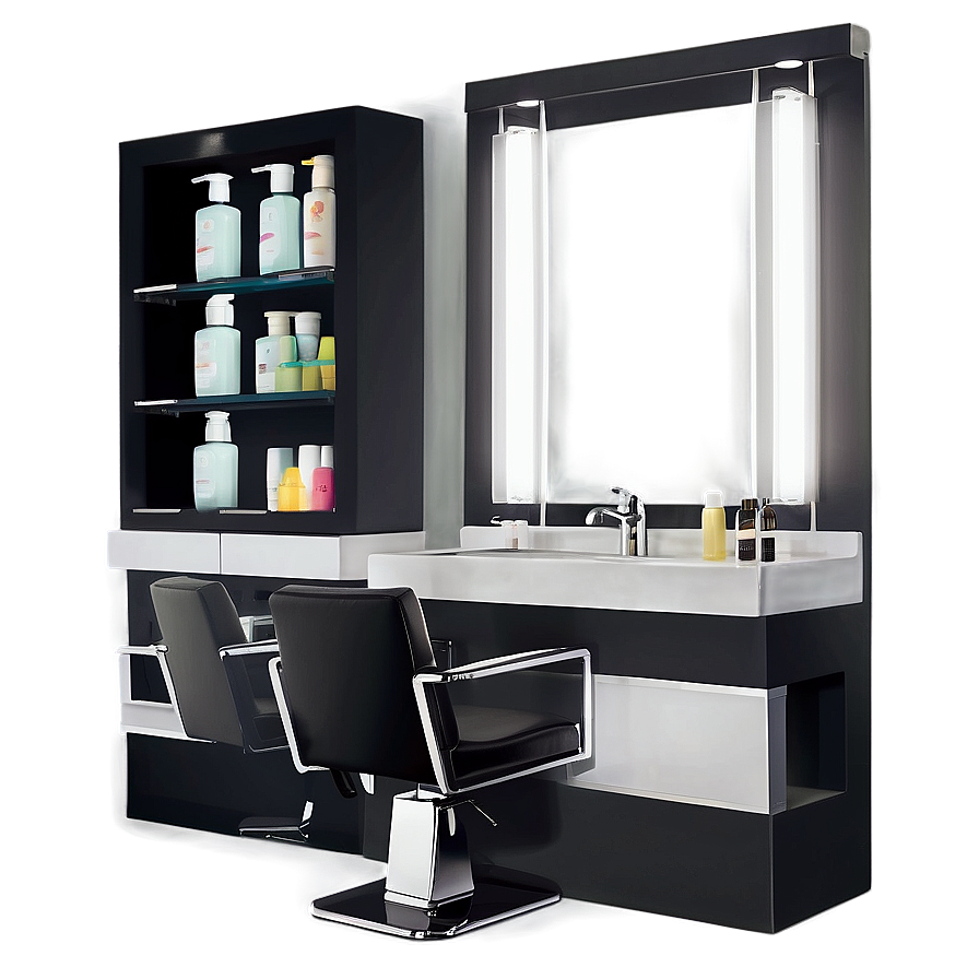 Minimalist Salon Shampoo Station Png 57 PNG image