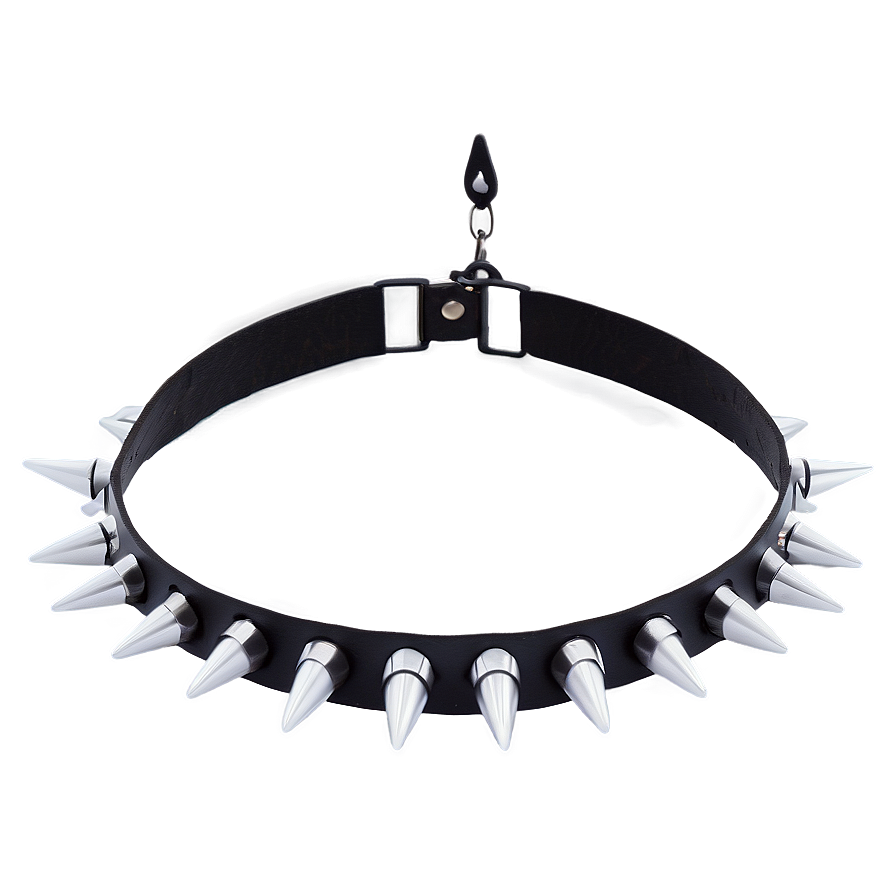 Minimalist Spiked Choker Design Png Yym PNG image