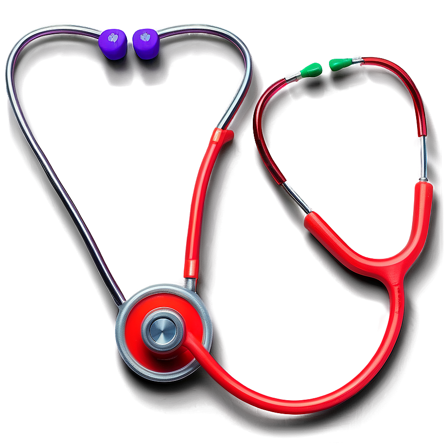 Minimalist Stethoscope Heart Png 06282024 PNG image