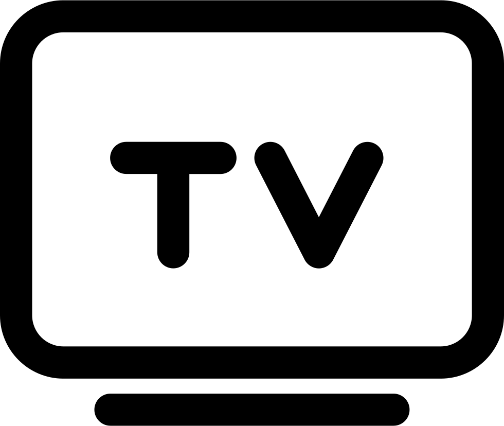 Minimalist T V Icon PNG image