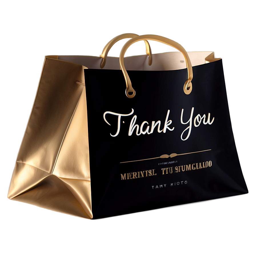 Minimalist Thank You Bag Art Png 06292024 PNG image