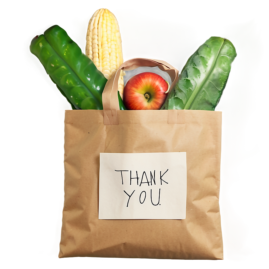 Minimalist Thank You Bag Art Png Ght PNG image