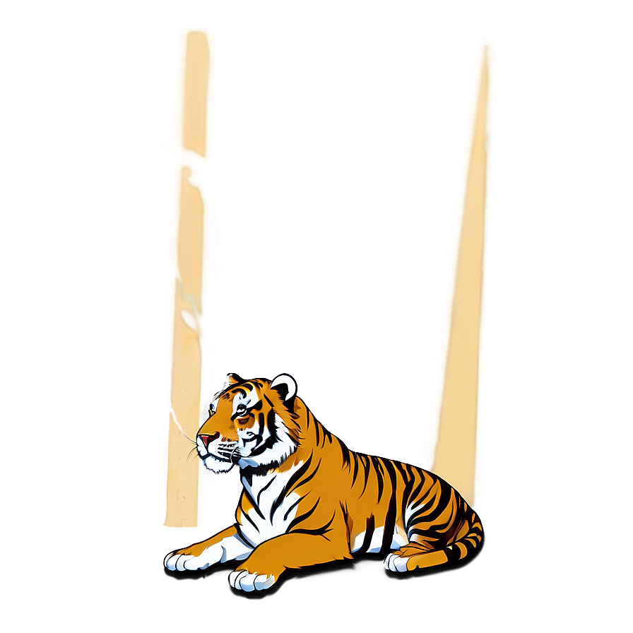 Minimalist Tiger Png Ofi20 PNG image