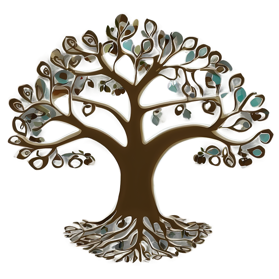 Minimalist Tree Of Life Outline Png Svy2 PNG image