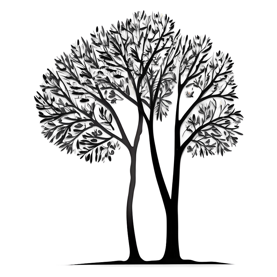 Minimalist Tree Silhouette Png Riw PNG image