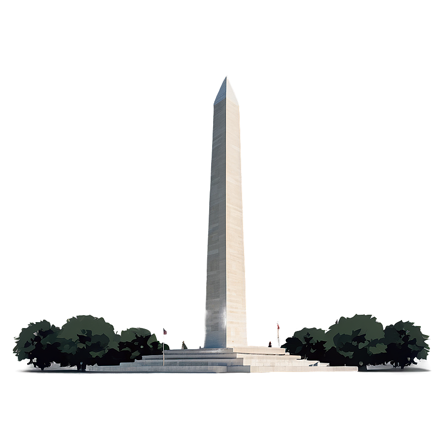 Minimalist Washington Monument Artwork Png Usi77 PNG image