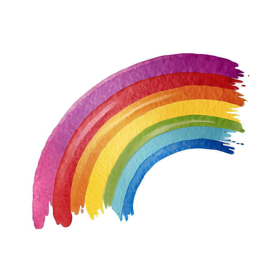 Minimalist Watercolor Rainbow Png 06272024 PNG image