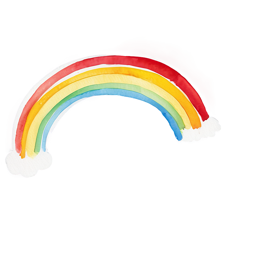 Minimalist Watercolor Rainbow Png Vkg19 PNG image