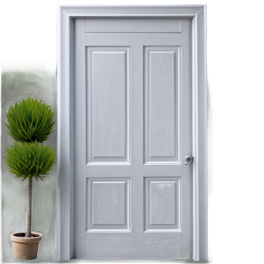 Minimalist White Door Png Lqq PNG image