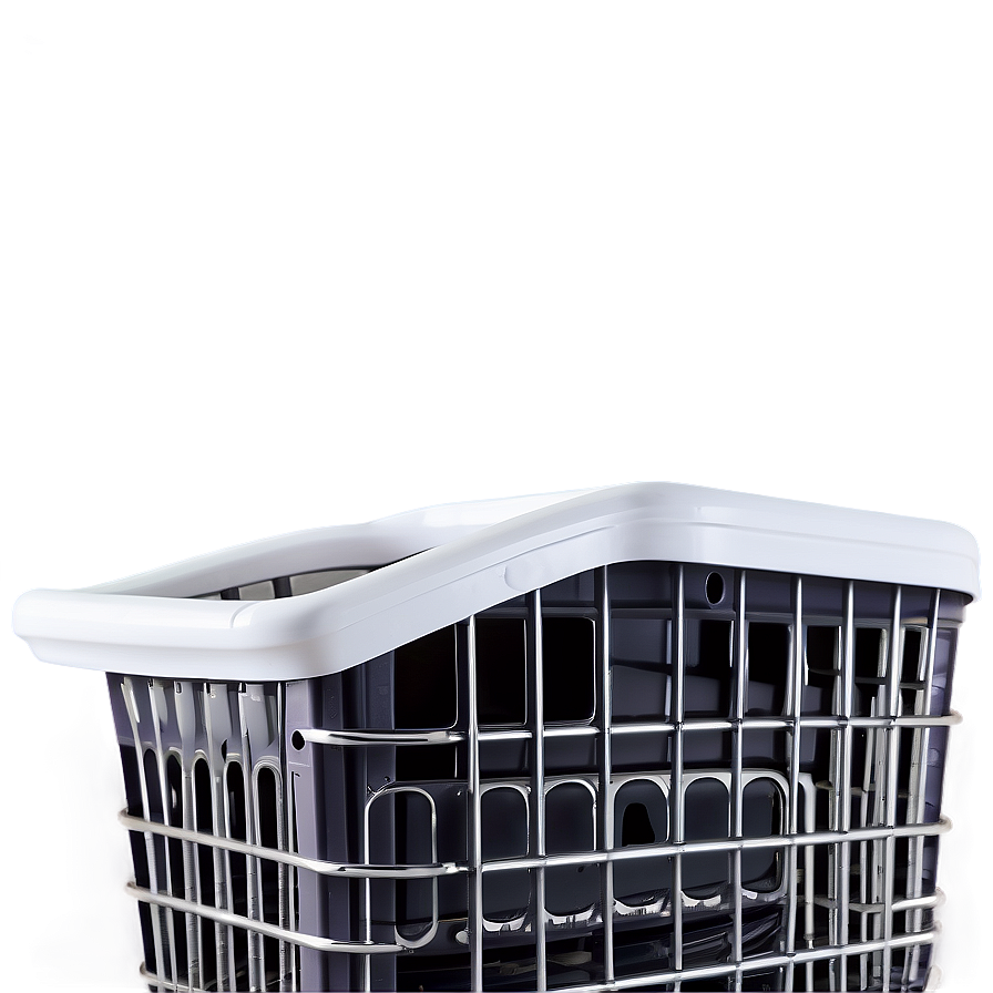 Minimalist White Laundry Basket Png 75 PNG image