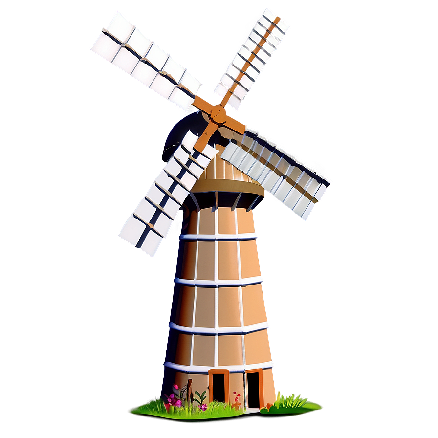 Minimalist Windmill Design Png Psy83 PNG image