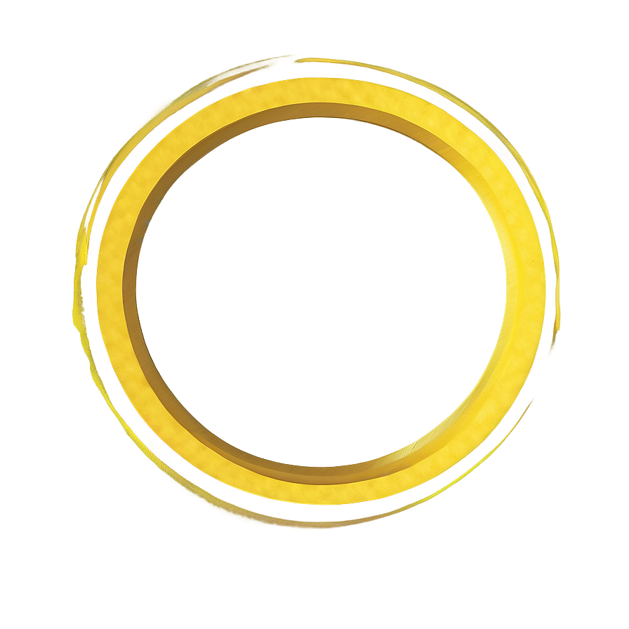 Minimalist Yellow Circle Illustration Png 06122024 PNG image