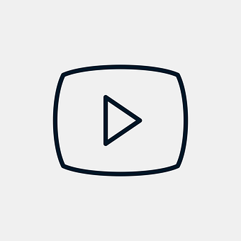 Minimalist You Tube Play Button PNG image