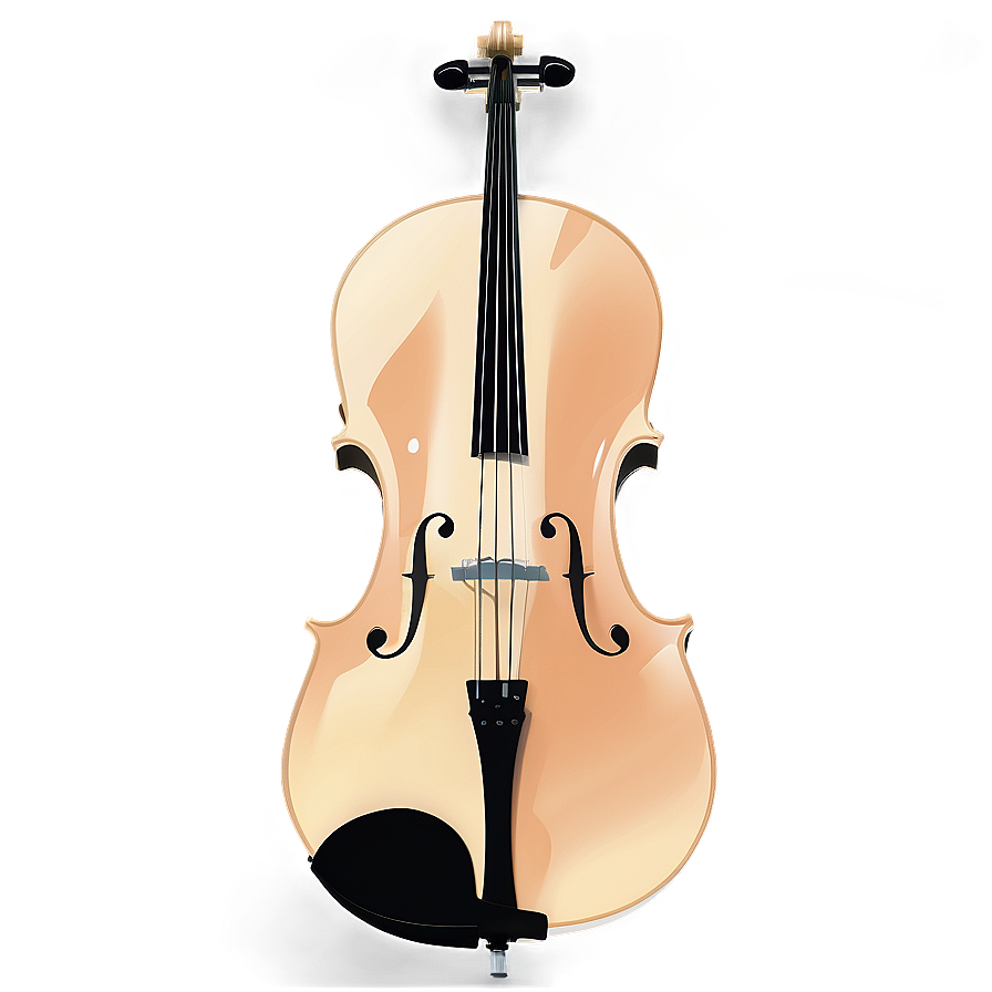 Minimalistic Cello Design Png Exb80 PNG image