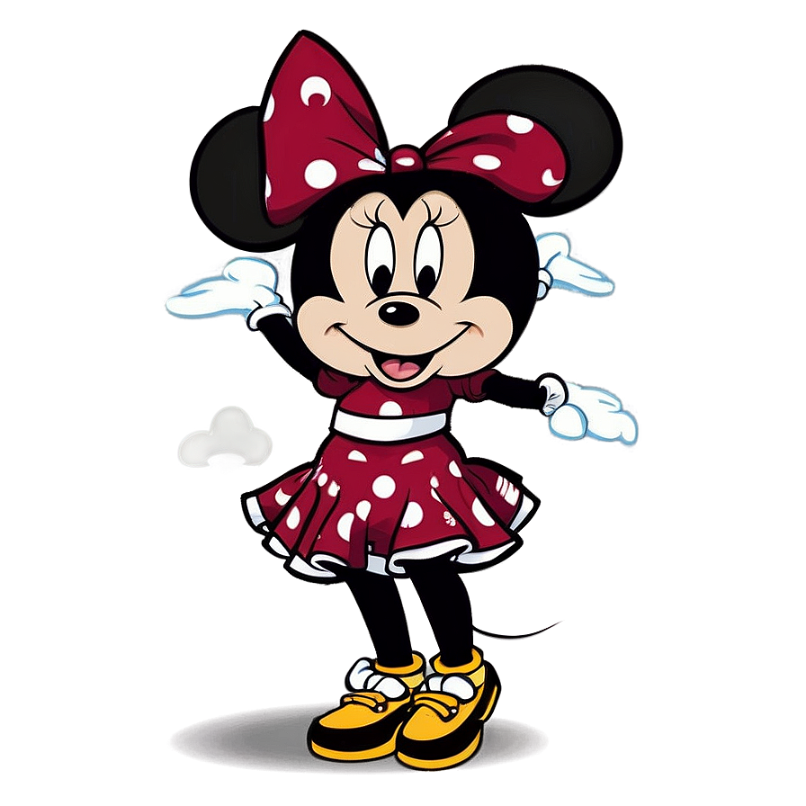 Minnie Mouse Cheerleader Png 05032024 PNG image