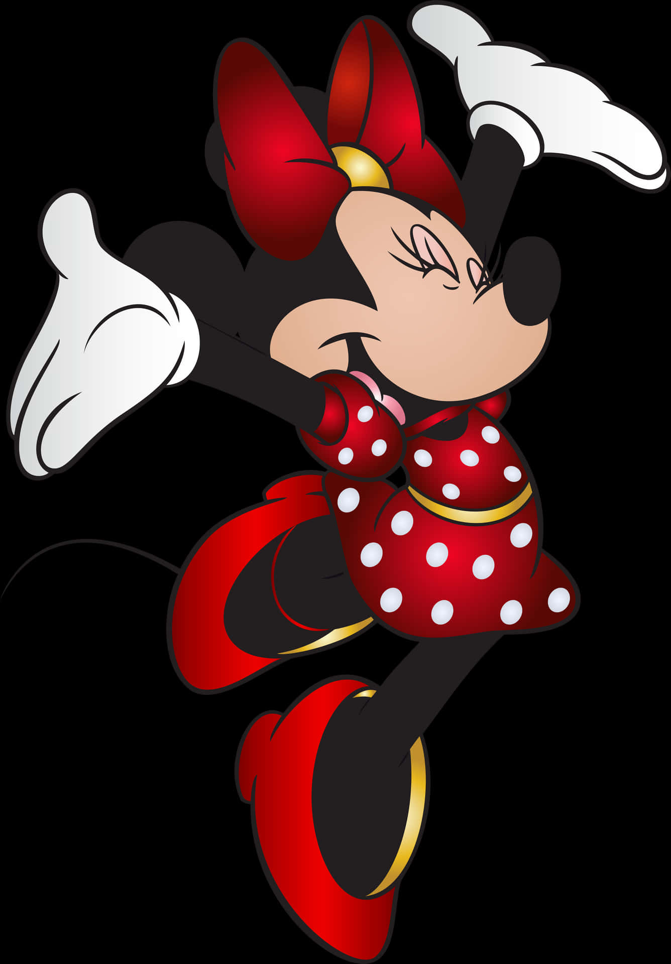 Minnie Mouse Classic Pose PNG image