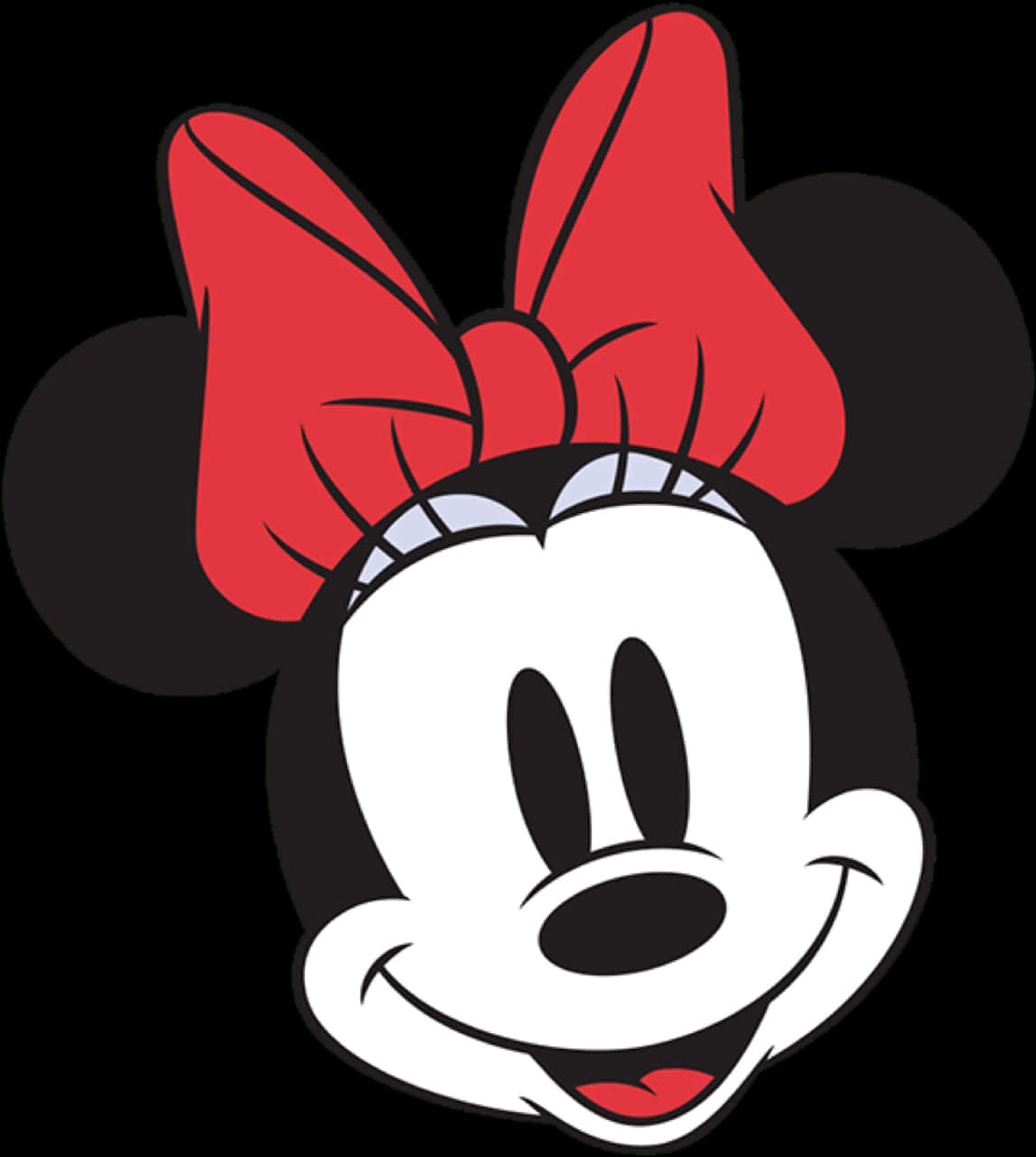 Minnie Mouse Classic Smile PNG image
