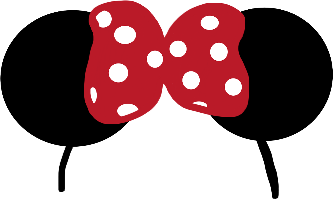 Minnie Mouse Ears Headband PNG image