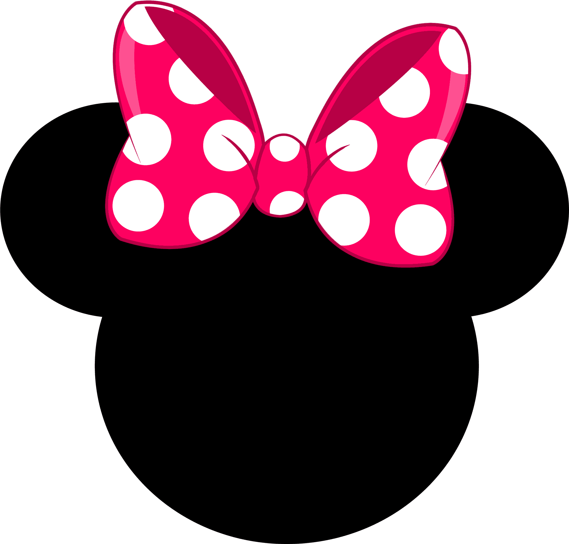 Minnie Mouse Ears Icon PNG image