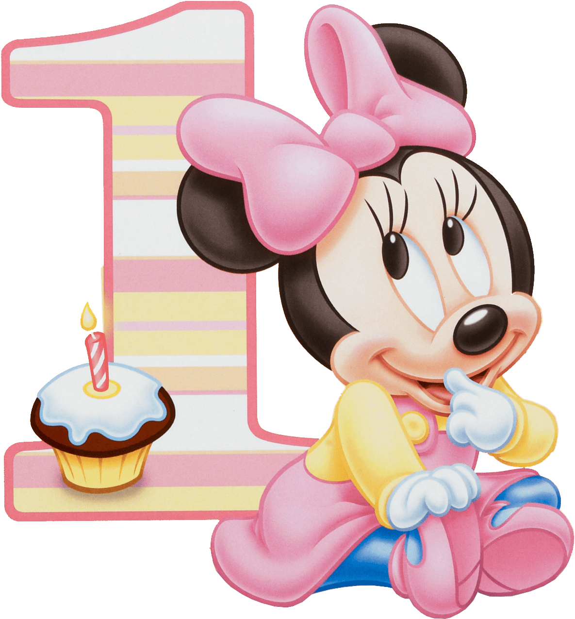 Minnie Mouse First Birthday Celebration PNG image