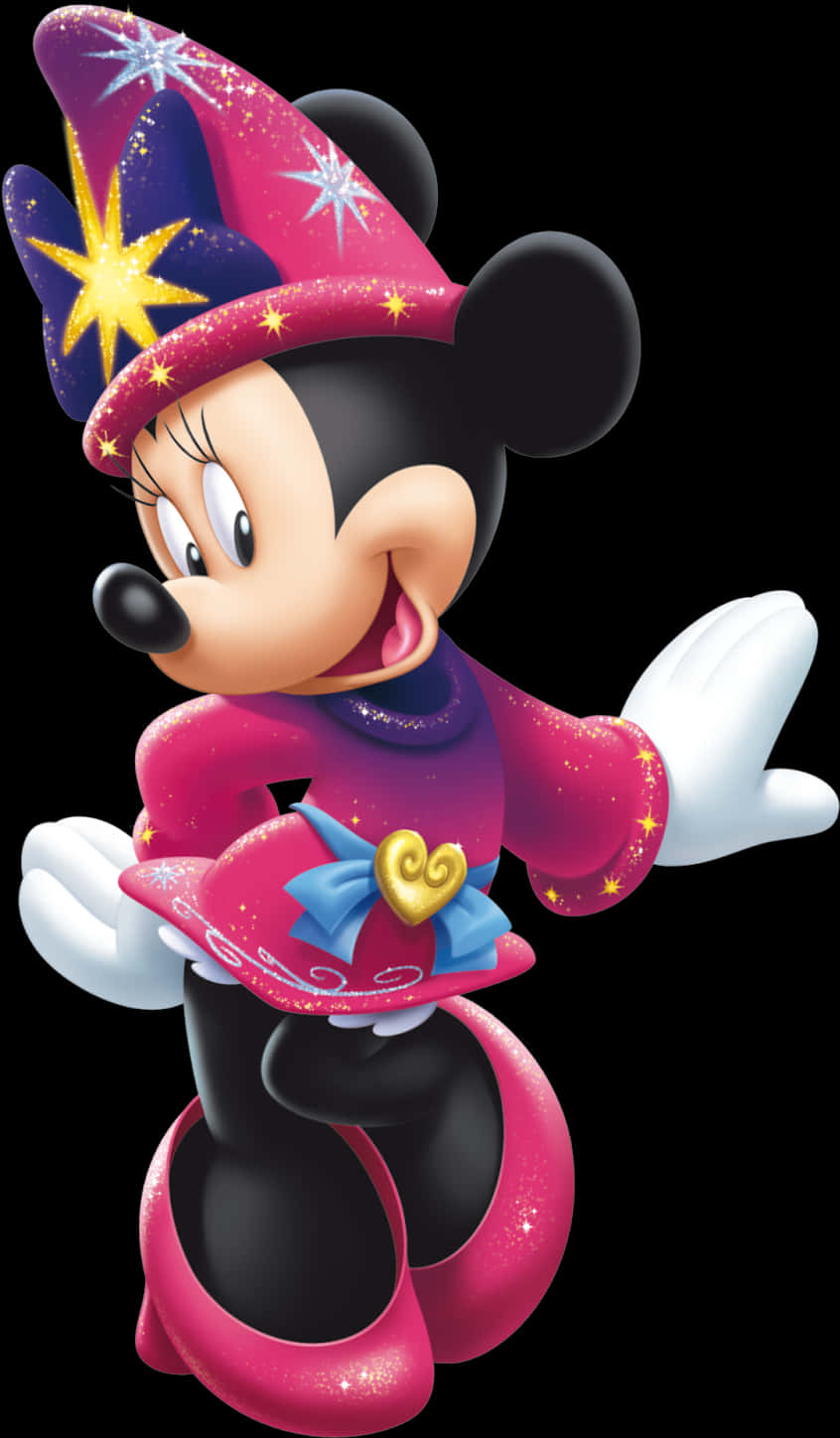 Minnie Mouse Magician Costume PNG image