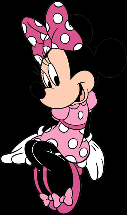 Minnie Mouse Pink Polka Dots PNG image