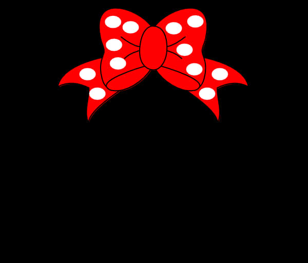 Minnie Mouse Red Bow Icon PNG image