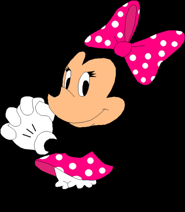 Minnie Mouse Vector Art PNG image