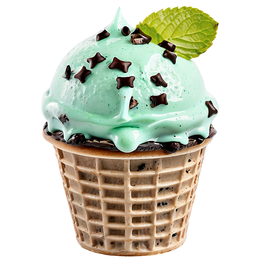 Mint Chocolate Chip Ice Cream Png 50 PNG image