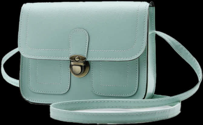 Mint Green Crossbody Bag PNG image