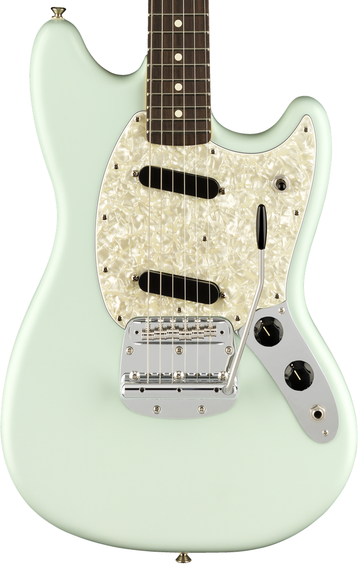 Mint Green Electric Guitar PNG image