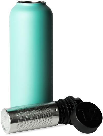 Mint Green Flaskand Cap PNG image