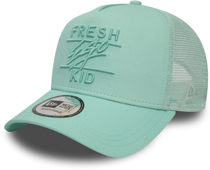 Mint Green Fresh Kid Cap PNG image