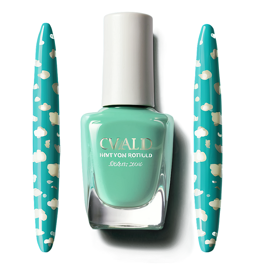 Mint Green Nail Polish Png 05252024 PNG image