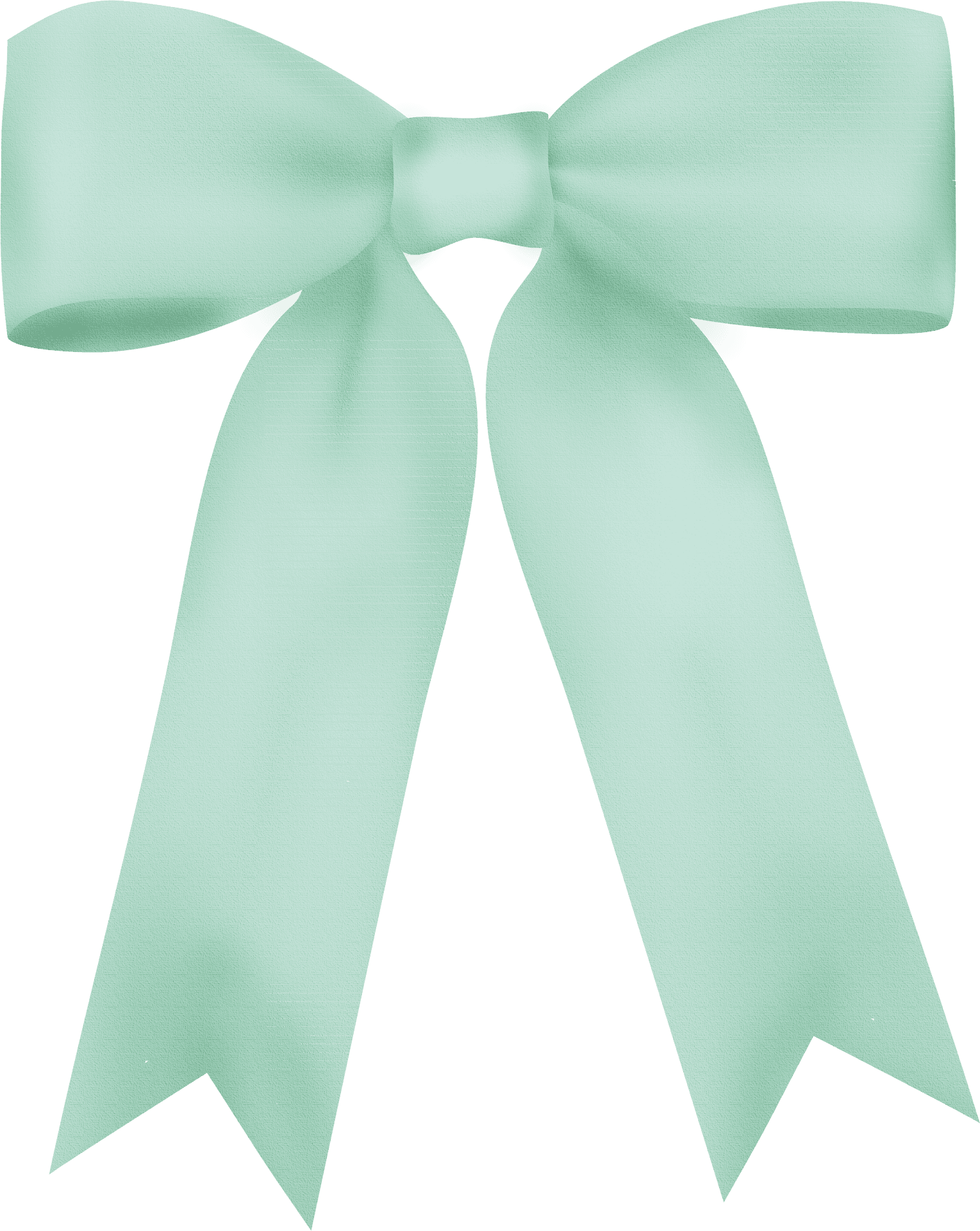 Mint Green Satin Bow Tie PNG image