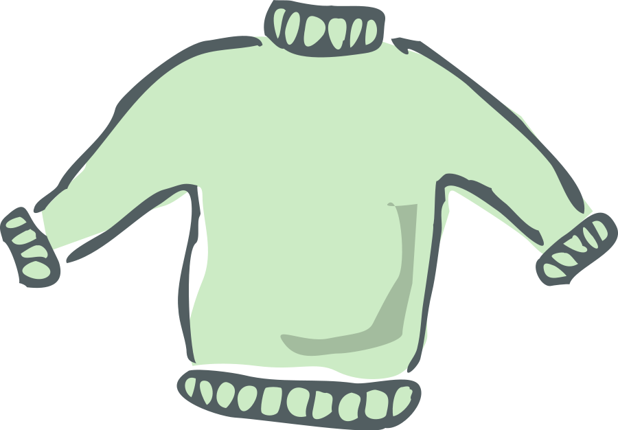 Mint Green Turtleneck Sweater PNG image