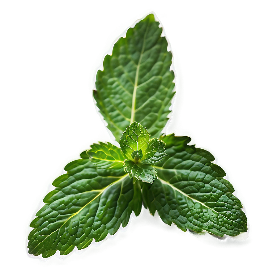 Mint Leaf On White Png 48 PNG image