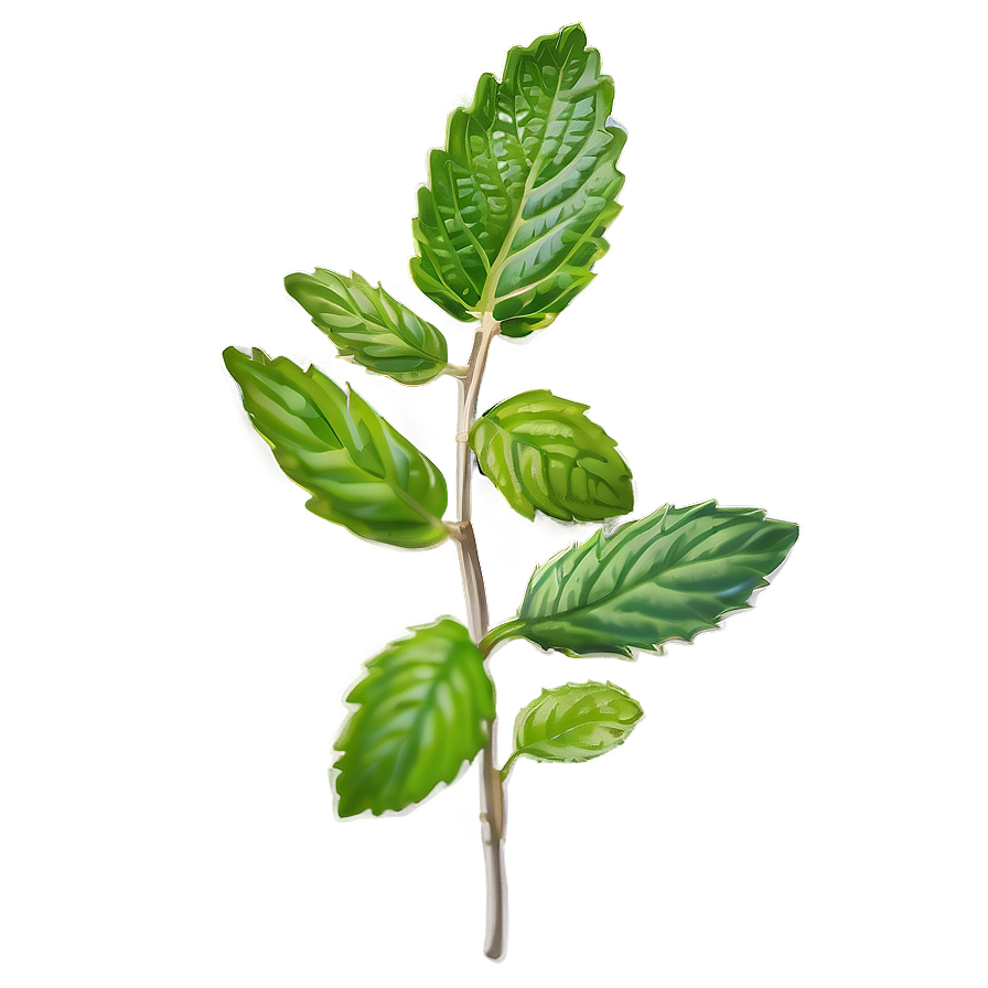 Mint Leaves Sprig Png 93 PNG image