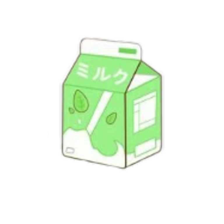 Mint Milk Carton Illustration PNG image