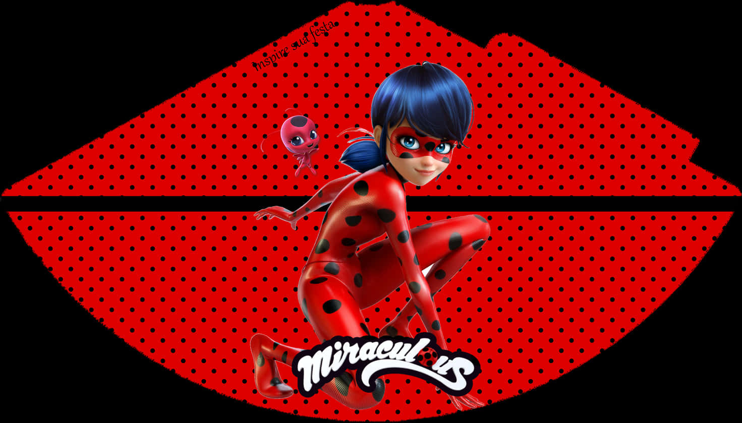 Miraculous Ladybug Hero Pose PNG image