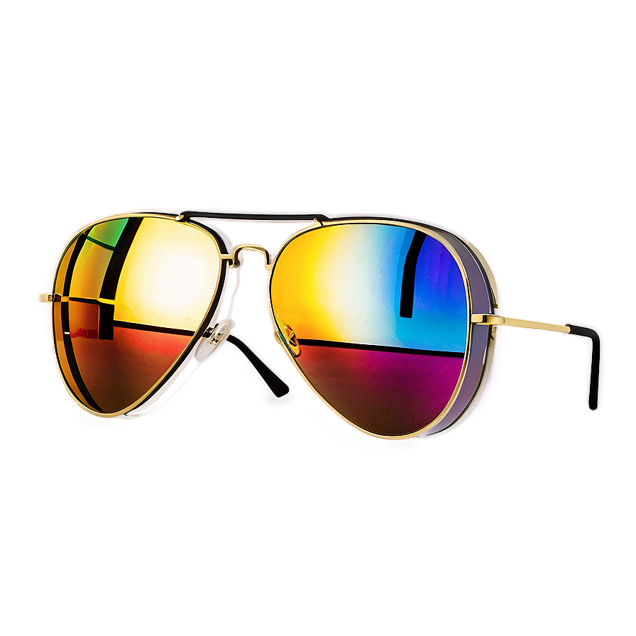 Mirrored Aviator Glasses Png 06272024 PNG image