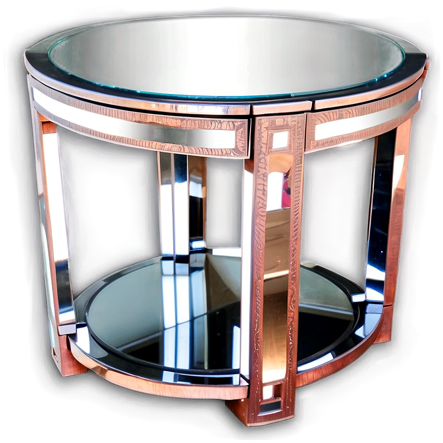 Mirrored Side Table Png 2 PNG image