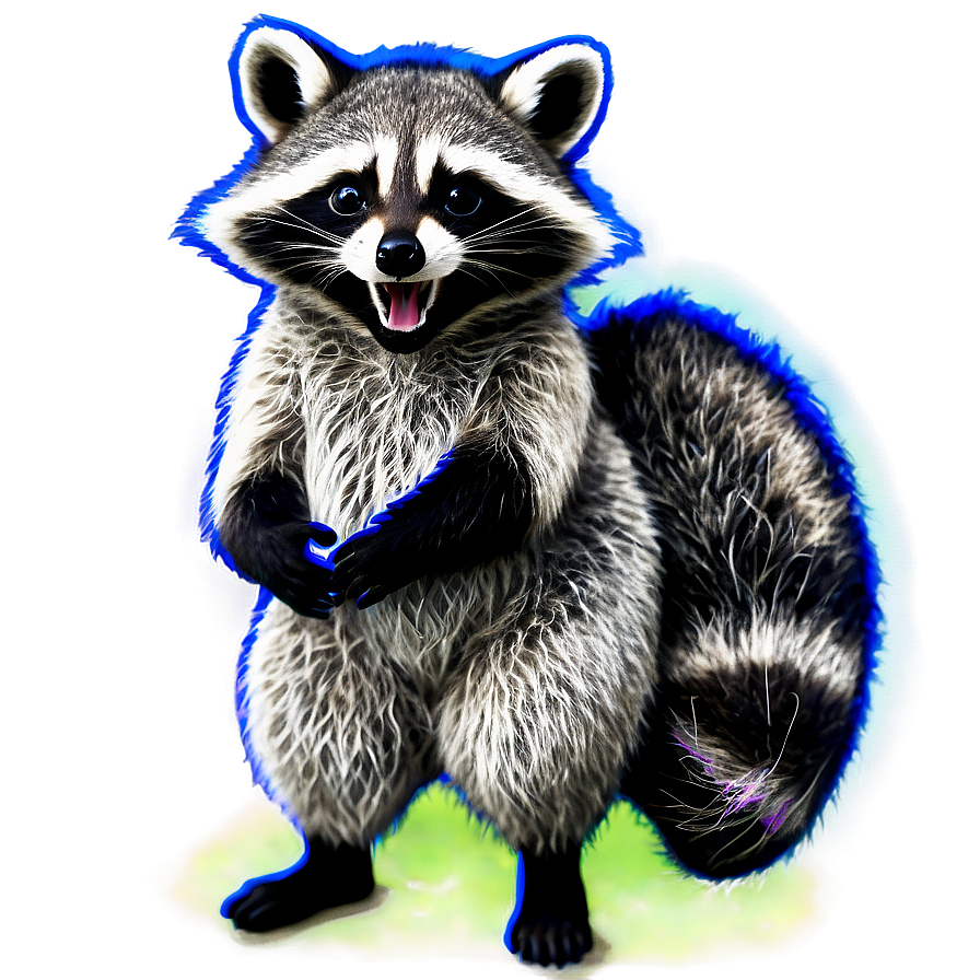 Mischievous Raccoon Art Png 05232024 PNG image