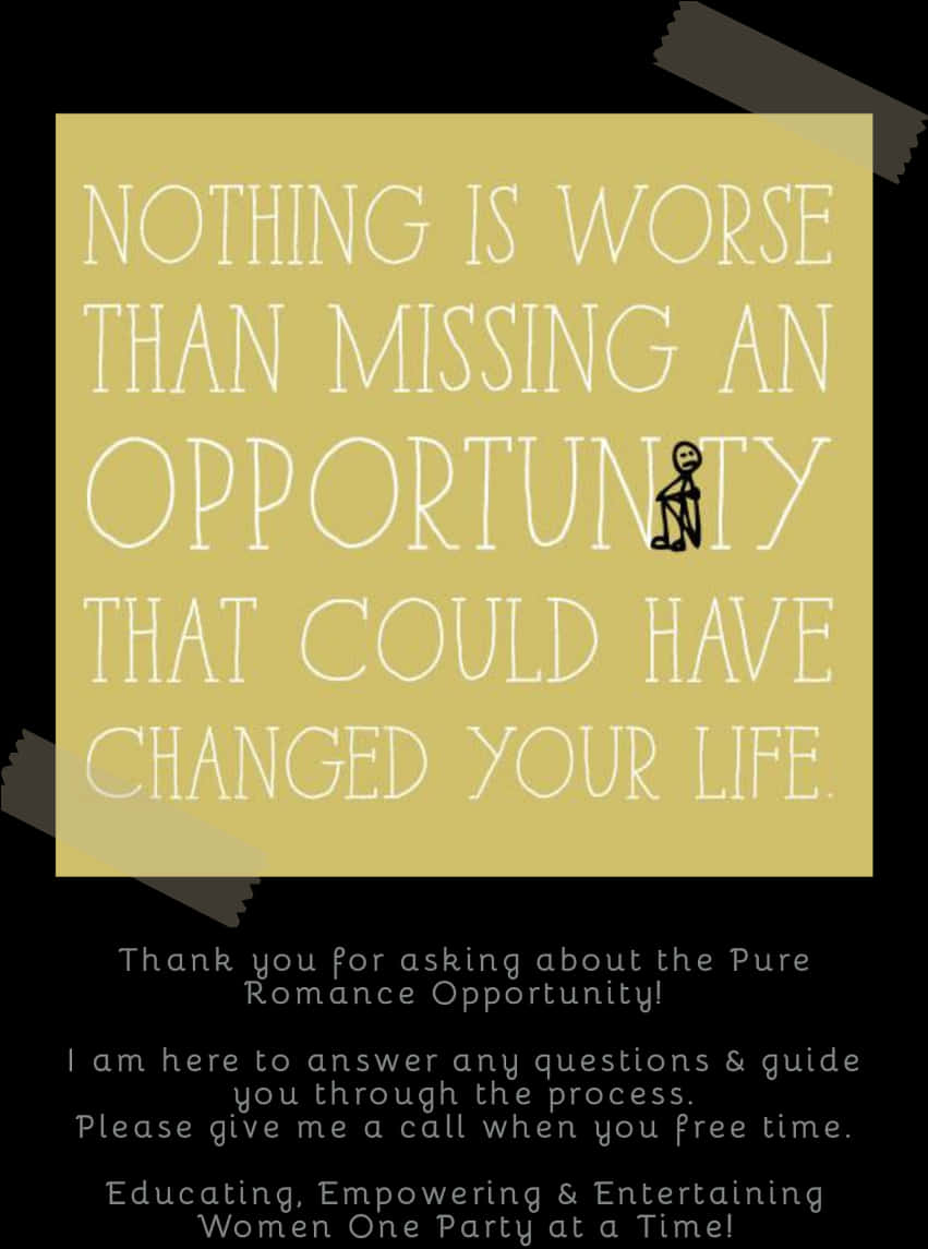 Missed Opportunity Stickman Poster PNG image