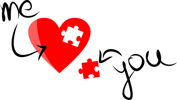 Missing Piece Heart Concept PNG image